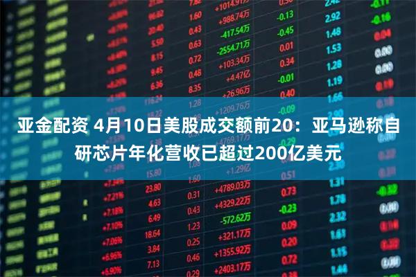 亚金配资 4月10日美股成交额前20：亚马逊称自研芯片年化营收已超过200亿美元